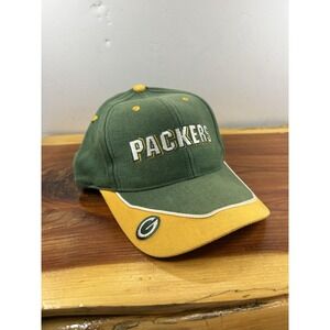 Green Bay‎ Packers Strapback Adjustable Hat/Cap Offical NFL Logo Athletic